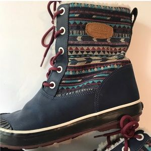 KEEN Elsa Waterproof Dress Blue Winter Boots 9.5